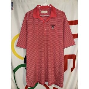 Donald Ross Polo Shirt XL Farm Links Purcell Farms Golf Pink Striped
